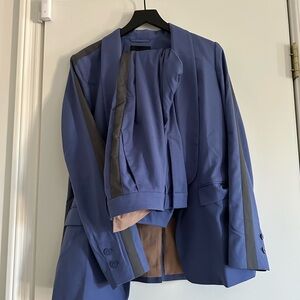 WILDFANG Empower Colorblock Suit in Periwinkle - pants and jacket